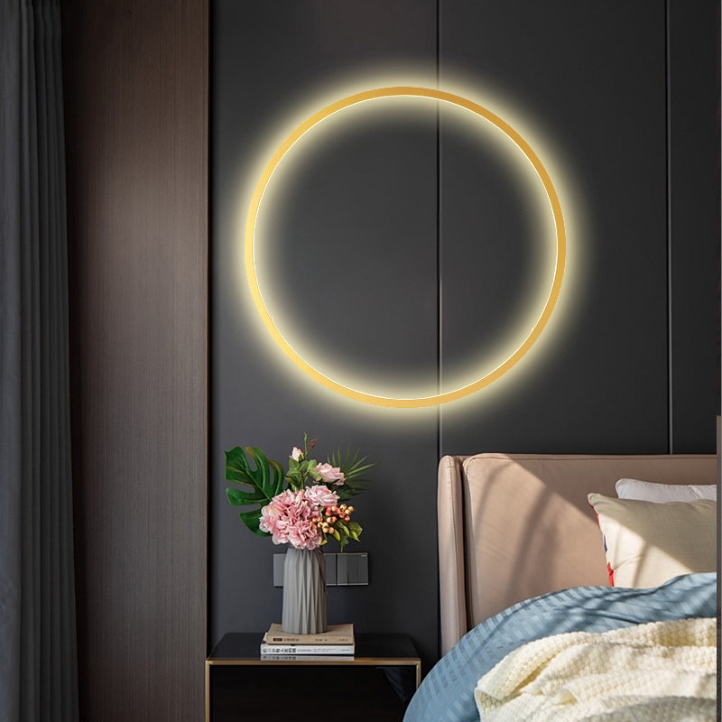 Simple Circle Ring Of Light LED Wall Light Modern Interior Lighting For Sofa Background Decoration Living Room Bedroom Light Decor