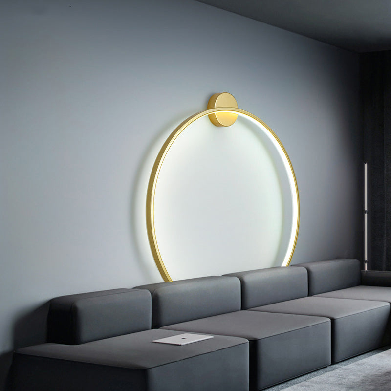 Simple Circle Ring Of Light LED Wall Light Modern Interior Lighting For Sofa Background Decoration Living Room Bedroom Light Decor