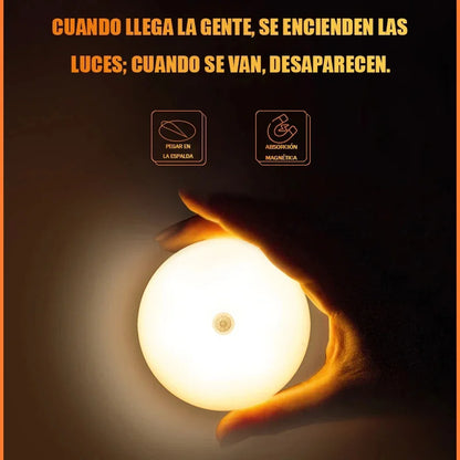 Smart LED Motion Sensor Night Light – Wireless Rechargeable Cabinet & Closet Lighting with Magnetic Mount, Automatic Human Body Detection, USB Charging Emergency Light