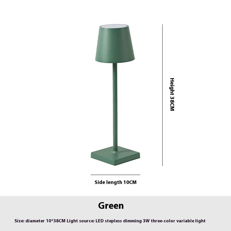 USB Rechargeable Cordless Table Lamp with Touch Switch – Waterproof LED Accent Lighting for Restaurants, Bedrooms, Hotels & Home Decor