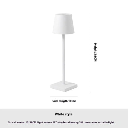 USB Rechargeable Cordless Table Lamp with Touch Switch – Waterproof LED Accent Lighting for Restaurants, Bedrooms, Hotels & Home Decor