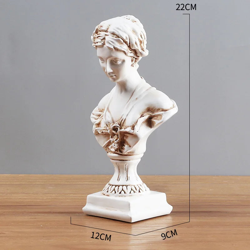 Venus Bust Sculpture – Resin Figurine of the Roman Goddess Aphrodite  Classical Accent for Refined Interiors