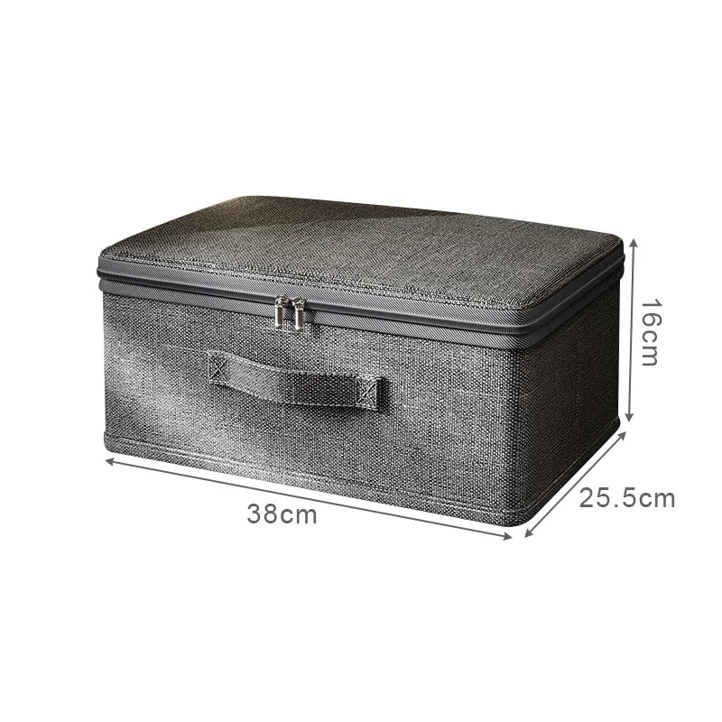 Zippered Clothes Storage Box – Large Capacity Closet Organizer for Clothing, Quilts, Underwear & Wardrobe Essentials