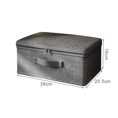 Zippered Clothes Storage Box – Large Capacity Closet Organizer for Clothing, Quilts, Underwear & Wardrobe Essentials