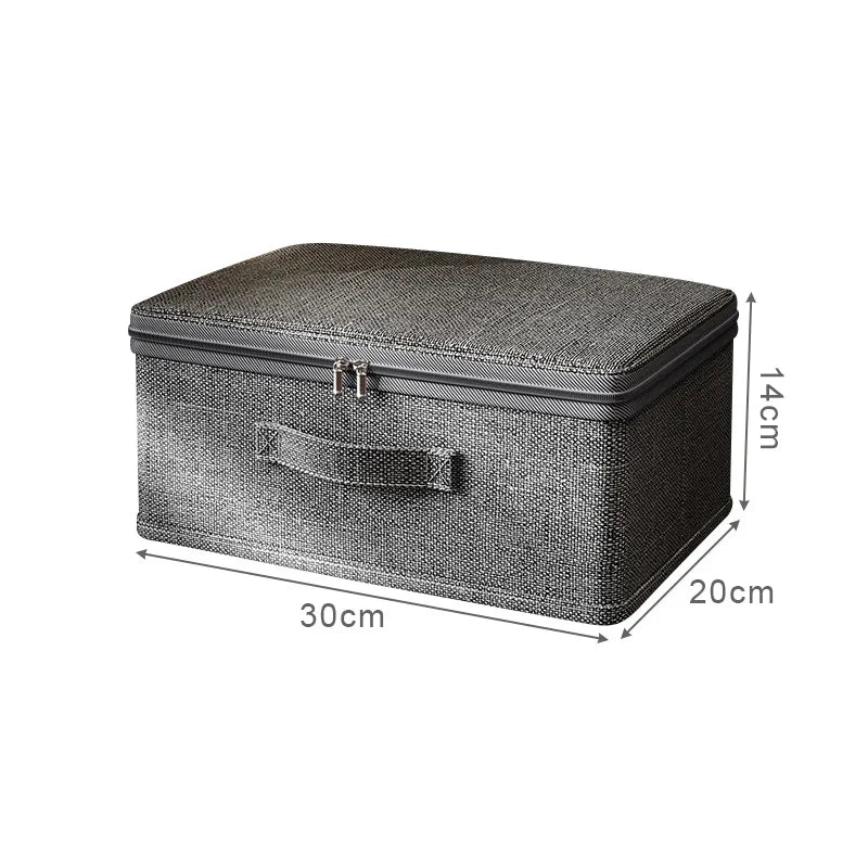 Zippered Clothes Storage Box – Large Capacity Closet Organizer for Clothing, Quilts, Underwear & Wardrobe Essentials