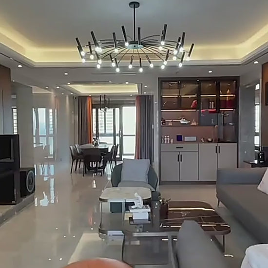 Contemporary Interior Lighting LED Chandelier Modern Ceiling Light Fixture For Luxury Loft Apartment Living Room Architectural Lighting Design
