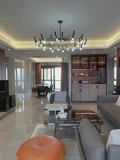 Contemporary Interior Lighting LED Chandelier Modern Ceiling Light Fixture For Luxury Loft Apartment Living Room Architectural Lighting Design