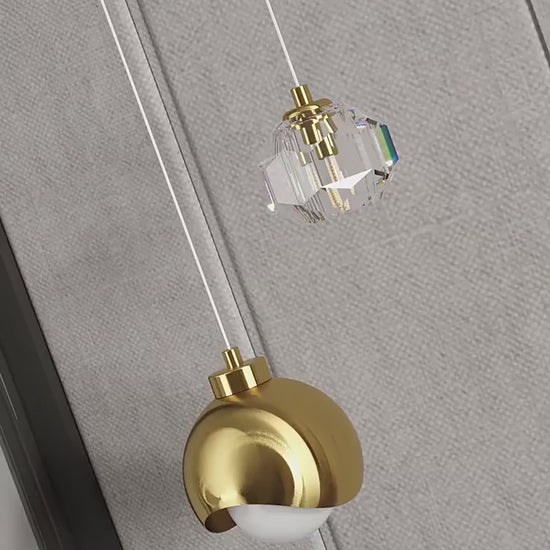 Modern Glass Spherical LED Pendant Light For Bedroom / Bedside – Contemporary Designer LED Lighting for Bedrooms, Bars, Dining Areas, Kitchens & Stylish Home Interiors