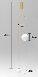 Minimalist Nordic Sphere Pendant LED Lighting For Bedroom Bedside Table Living Room Kitchen Bar Contemporary Home Lighting