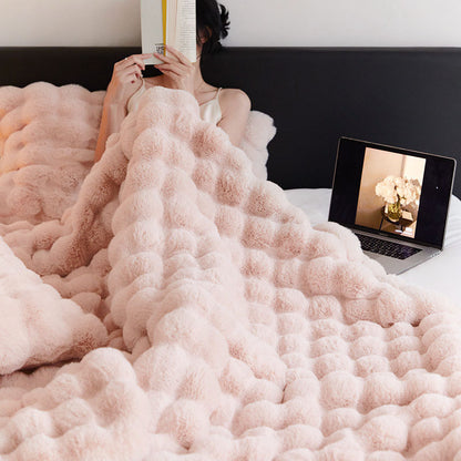 Tuscan Imitation Fur Blanket for Winter - Ultra Luxurious Warm Super Comfortable Blanket For Bed or Sofa