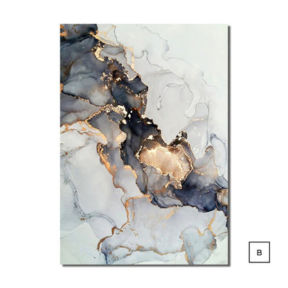 Modern Abstract Gray Golden Geometric Wall Art Fine Art Canvas Prints Pictures For Luxury Loft Living Room Contemporary Home Office Interior Decor
