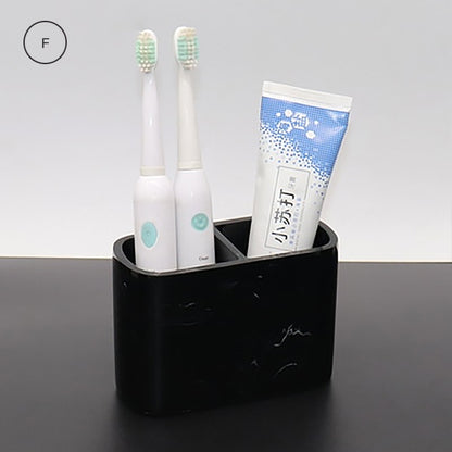 Black Marble Design Bathroom Accessories Set Toothbrush Holder Tissue Box Storage Tray Soap Dispenser For Luxury Hotel Home Office Washroom Supplies