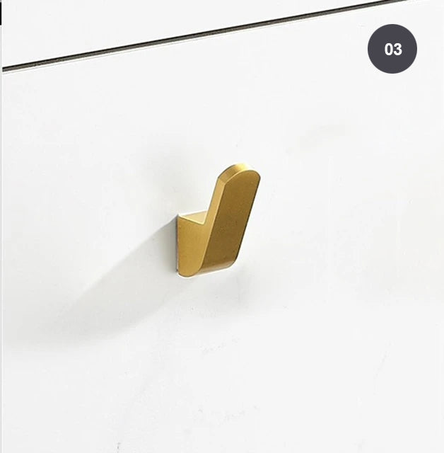 Brushed Gold Bathroom Series Modern Elegant Designer Bathroom Fittings Bathroom Shelf Shower Rack Loo Roll Holder Towel Rack For Washroom Bathroom