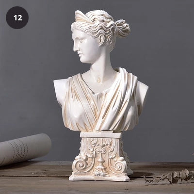 Classic Sculptures Venus Bust Figures Resin Cast Roman Statues Nordic Ornaments Tabletop Decor Retro Luxury Modern Home Decor
