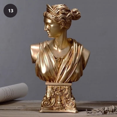 Classic Sculptures Venus Bust Figures Resin Cast Roman Statues Nordic Ornaments Tabletop Decor Retro Luxury Modern Home Decor