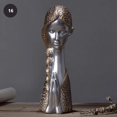 Classic Sculptures Venus Bust Figures Resin Cast Roman Statues Nordic Ornaments Tabletop Decor Retro Luxury Modern Home Decor