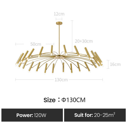 Contemporary Interior Lighting LED Chandelier Modern Ceiling Light Fixture For Luxury Loft Apartment Living Room Architectural Lighting Design