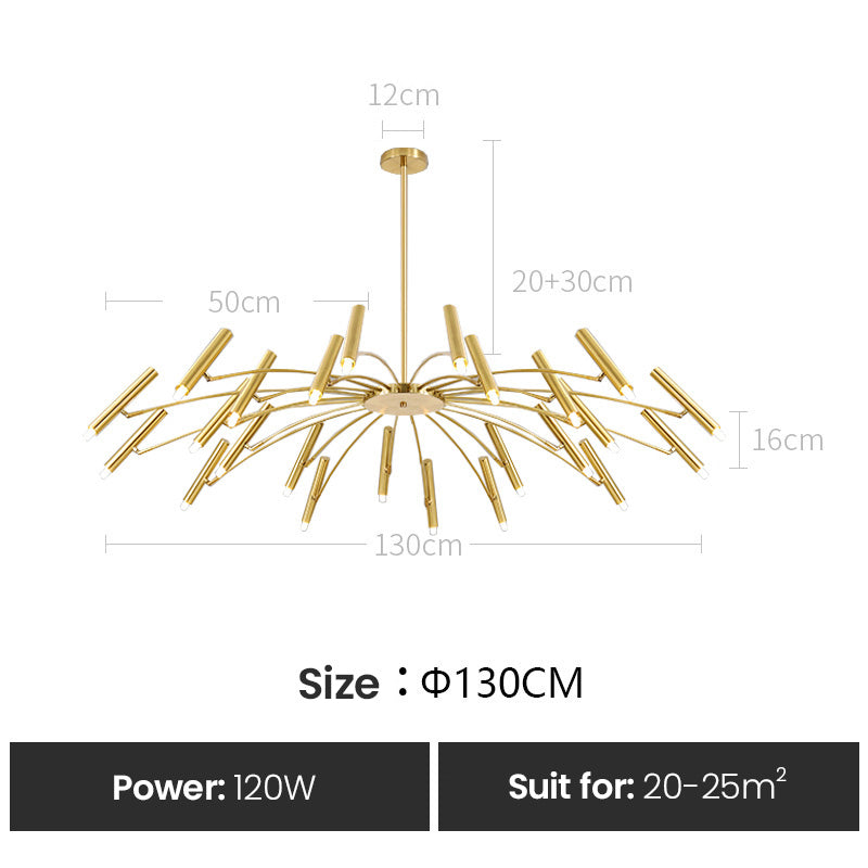 Contemporary Interior Lighting LED Chandelier Modern Ceiling Light Fixture For Luxury Loft Apartment Living Room Architectural Lighting Design