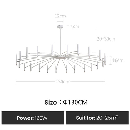 Contemporary Interior Lighting LED Chandelier Modern Ceiling Light Fixture For Luxury Loft Apartment Living Room Architectural Lighting Design