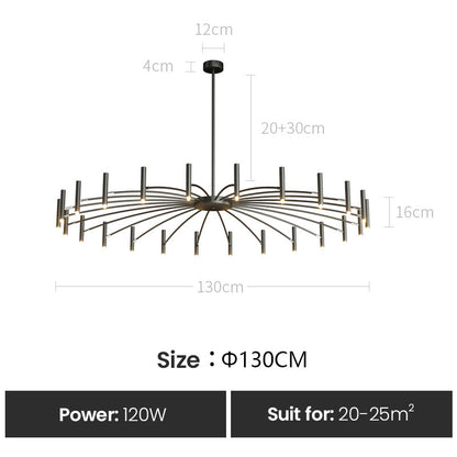 Contemporary Interior Lighting LED Chandelier Modern Ceiling Light Fixture For Luxury Loft Apartment Living Room Architectural Lighting Design