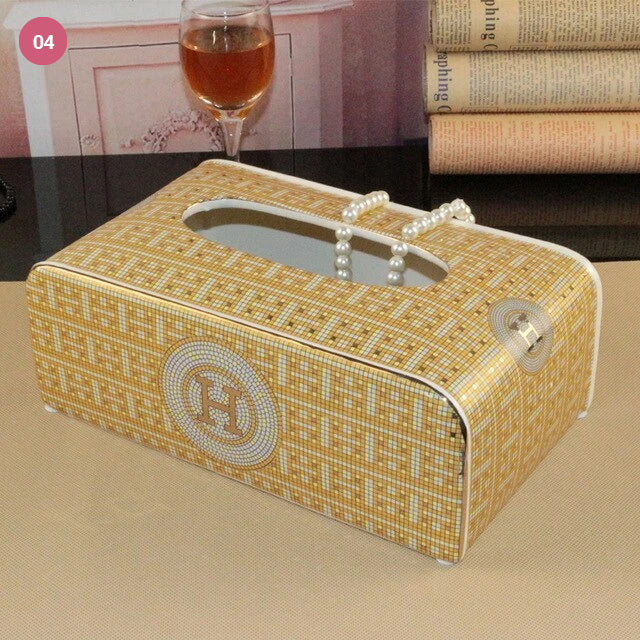 Elegant Vintage Luxury Ceramic Tissue Box Holder Serviette Paper Towel Box Holder For Home Office Hotel Living Room Bathroom Decor