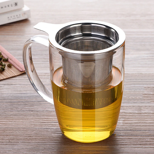 Fine Mesh Stainless Steel Tea Infuser Large Capacity Herbal Tea Filter Loose Leaf Steeper Tea Strainer Teaware Accessories Herbal Diffuser