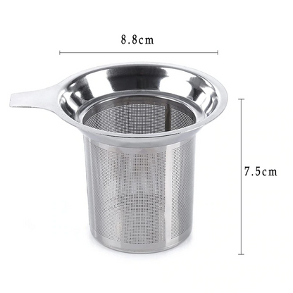 Fine Mesh Stainless Steel Tea Infuser Large Capacity Herbal Tea Filter Loose Leaf Steeper Tea Strainer Teaware Accessories Herbal Diffuser