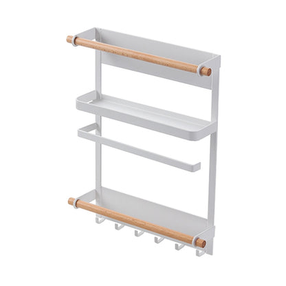 Magnetic Space Saving Shelving Storage Unit For Fridge Washing Machine Kitchen Racking Organizer For Storing Kitchen Roll Spices Towels Etc