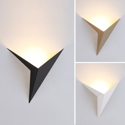 Minimalist Triangular LED Wall Lights Contemporary Designer Room Lighting For Modern Living Room Bedroom Home Office Interior Decor