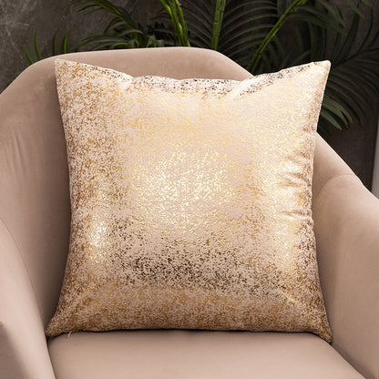 Luxury Fashion Golden Specked Velvet Cushion Cases 45x45cm For Living Room Sofa Covers For Settee Cushions Case Glam Home Interior Decor