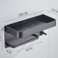 Aluminium Bathroom Shelf Rounded Square Shower Accessory Rack Bath Shower Shelf With Towel Hooks Rail Bathroom Organizer Rack