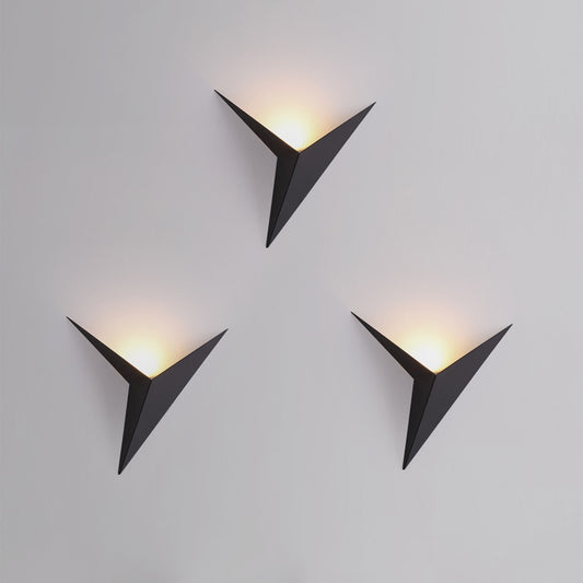 Minimalist Triangular LED Wall Lights Contemporary Designer Room Lighting For Modern Living Room Bedroom Home Office Interior Decor