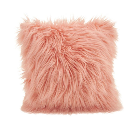 Soft Shaggy Faux Fur Cushion Cover Plush Pillow Cover Cushion Case For Sofa Throw Cushion Autumn Fall Winter Living Room Home Decor