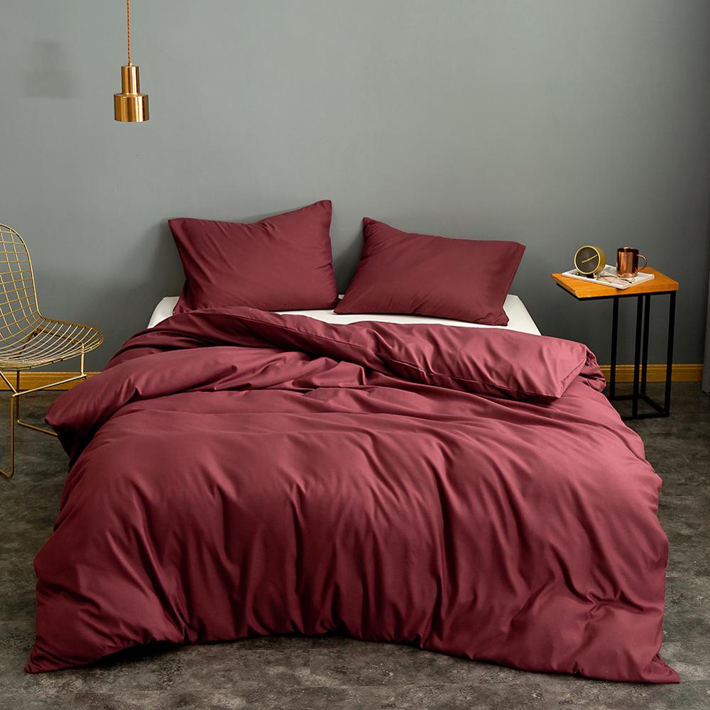 Premium Solid Color Duvet Cover Black Queen Size King Size Quilt Cover Modern Bedding Bedclothes For Urban Apartment Bedroom Boutique Hotel Décor