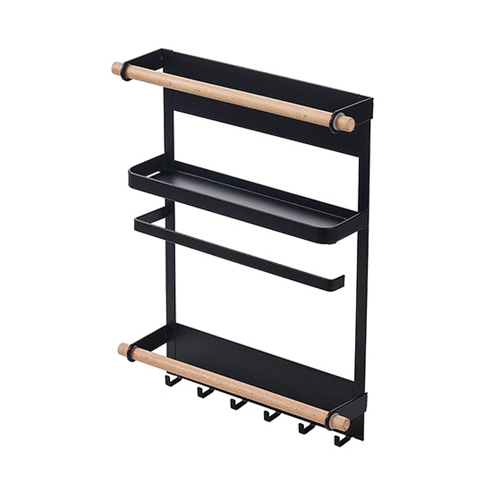 Magnetic Space Saving Shelving Storage Unit For Fridge Washing Machine Kitchen Racking Organizer For Storing Kitchen Roll Spices Towels Etc