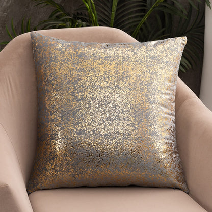 Luxury Fashion Golden Specked Velvet Cushion Cases 45x45cm For Living Room Sofa Covers For Settee Cushions Case Glam Home Interior Decor
