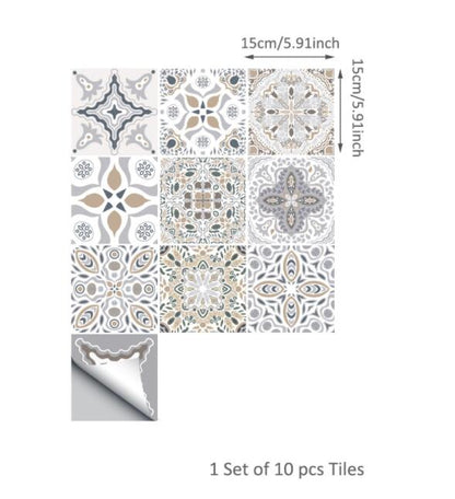 Moroccan Style PVC Vinyl Tile Stickers For Decorating Tiles On Kitchen Wall Moroccan Bathroom Tiles Home Makeover Removable Pearly Gloss Decals