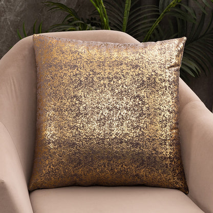 Luxury Fashion Golden Specked Velvet Cushion Cases 45x45cm For Living Room Sofa Covers For Settee Cushions Case Glam Home Interior Decor