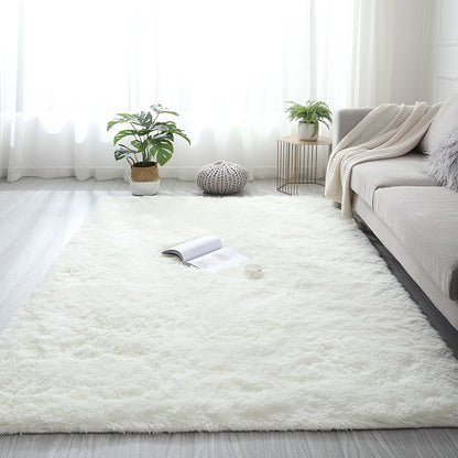 Thick Soft Plush Pile Area Rug For Living Room Deep & Fluffy Non-Slip Mat White Carpet For Modern Home Decor - Multiple Colors & Sizes