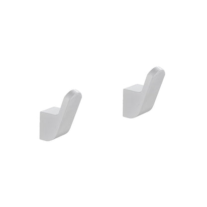Modern Minimalist Matte Black Aluminum Clothes Hooks Wall Mounted Robe Hangers For Entrance Hall Bedroom Bathroom Coat Hooks