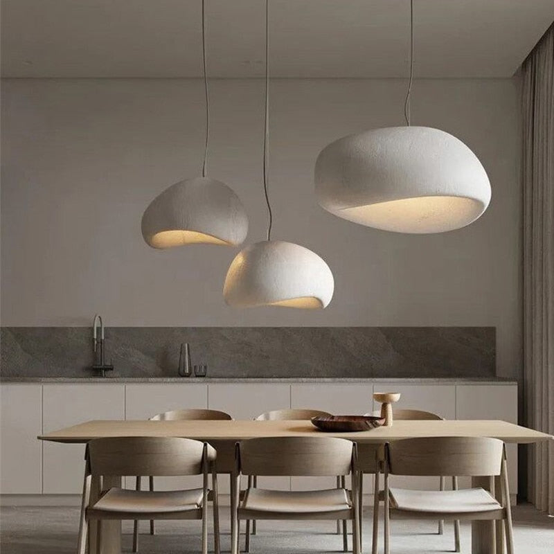 Japanese Minimalist Wabi-Sabi Pendant Lights Modern Lighting Chandelier For Living Room Atrium Designer Contemporary Interior Lighting