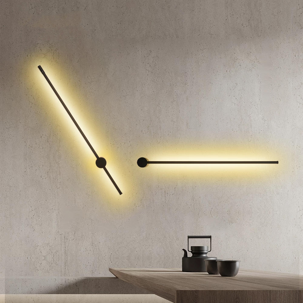 Modern LED Striplight Wall Mounted Contemporary Interior Lighting Adjustable Minimalist Light Fitting For Living Room Dining Room Home Office Interiors