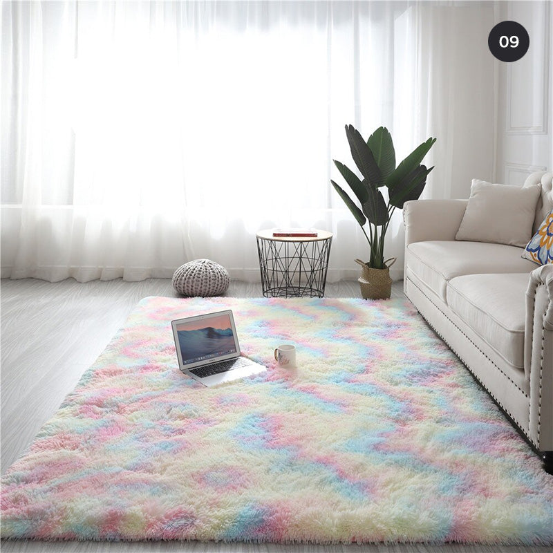 Large Soft Fluffy Deep Pile Carpet Rug For Lounge Living Room Bedroom Kids Room Decorative Area Mat Carpeting For Modern Home Decoration