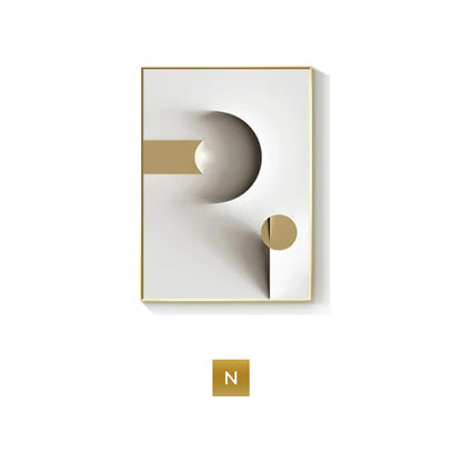 Modern Luxury Scandinavian Aesthetics 3d Minimalist Abstract Wall Art Fine Art Canvas Prints Architectural Pictures For Nordic Living Room Home Office Decor