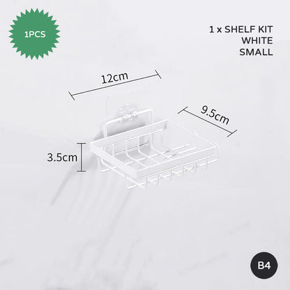 Minimalist Metal Wire Rack Bathroom Shelf For Shampoo Cosmetics Metal Shelving Corner Shelf For Bath Room Washroom Shower Room Kitchen Shelving
