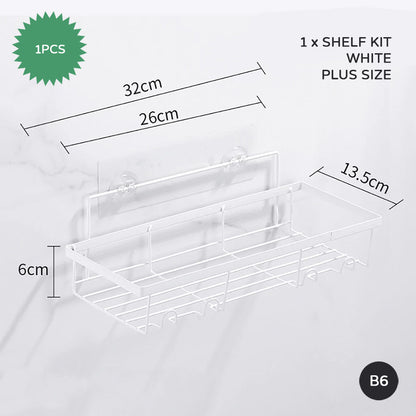 Minimalist Metal Wire Rack Bathroom Shelf For Shampoo Cosmetics Metal Shelving Corner Shelf For Bath Room Washroom Shower Room Kitchen Shelving