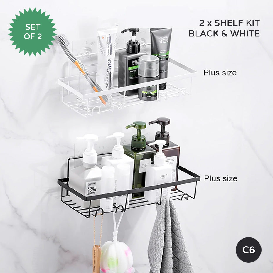 Minimalist Metal Wire Rack Bathroom Shelf For Shampoo Cosmetics Metal Shelving Corner Shelf For Bath Room Washroom Shower Room Kitchen Shelving