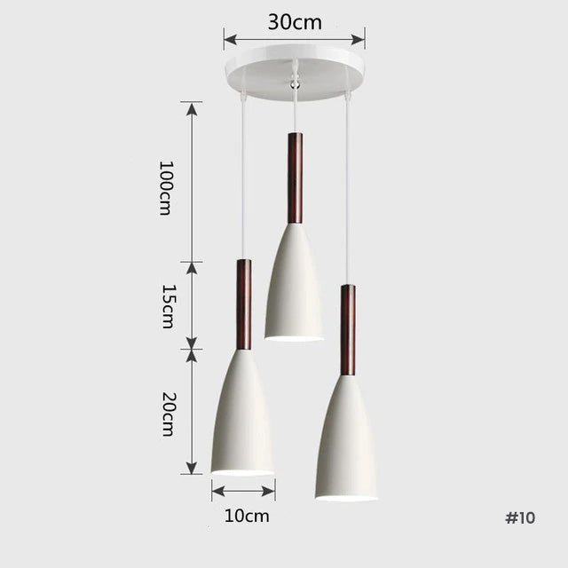 Picture of Minimalist Scandinavian Pendant Light Modern LED Hanging Lamps Chandel ...