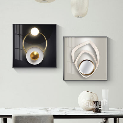 Modern Architectural Abstract Wall Art 3d Lighting Effect Fine Art Canvas Prints Modern Aesthetics Pictures For Luxury Living Room Home Office Interior Art Decor