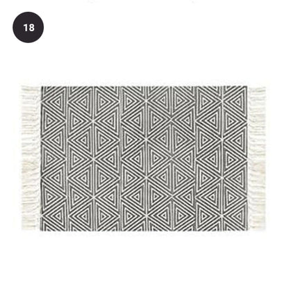 Modern Bohemian Carpet Rugs For Bedroom Living Room Area Mats Hand Woven Cotton Linen Tassel Floor Mat Bedside Rug Geometric Carpet 60x90cm